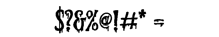 PN Ever Scary Print Font OTHER CHARS