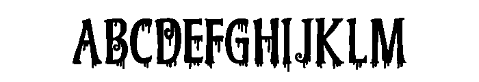 PN Ever Scary Print Font UPPERCASE
