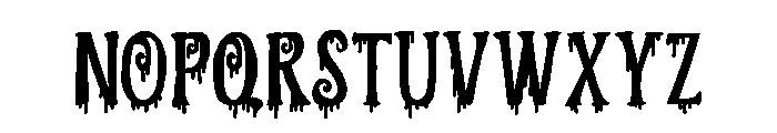 PN Ever Scary Print Font UPPERCASE
