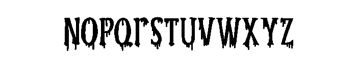 PN Ever Scary Print Font LOWERCASE