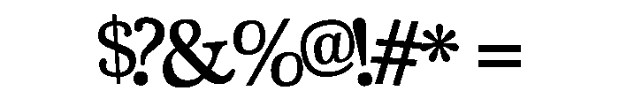 PN Executable Font OTHER CHARS