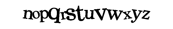 PN Executable Font LOWERCASE