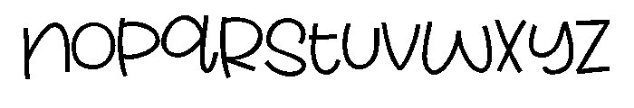 PN Fiddlesticks Font LOWERCASE