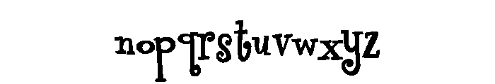 PN Finger-licking Good Bold Font LOWERCASE