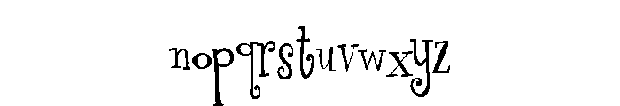 PN Finger-licking Good Condensed Font LOWERCASE