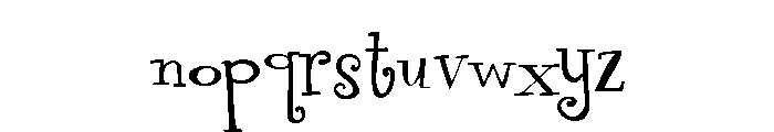 PN Finger-licking Good Expanded Font LOWERCASE