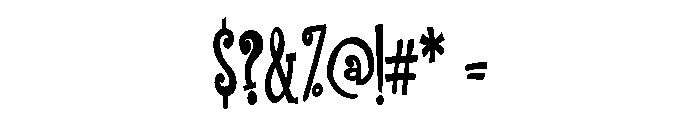 PN Finger-licking Long Bold Font OTHER CHARS