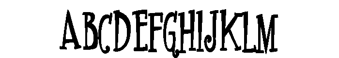 PN Finger-licking Long Bold Font UPPERCASE