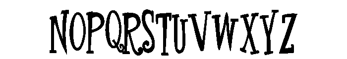 PN Finger-licking Long Bold Font UPPERCASE