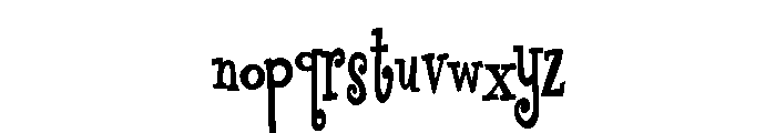 PN Finger-licking Long Bold Font LOWERCASE