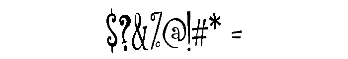 PN Finger-licking Long Font OTHER CHARS
