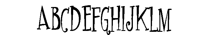 PN Finger-licking Long Font UPPERCASE