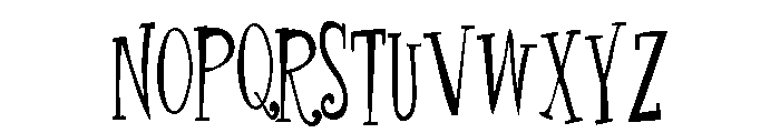 PN Finger-licking Long Font UPPERCASE