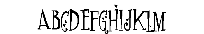 PN Finger-licking Love Condensed Font UPPERCASE