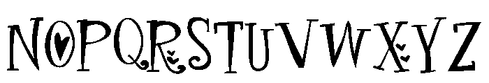 PN Finger-licking Love Expanded Font UPPERCASE