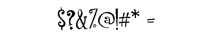 PN Finger-licking Love Font OTHER CHARS