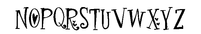 PN Finger-licking Love Font UPPERCASE