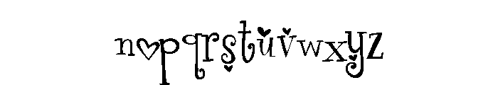 PN Finger-licking Love Font LOWERCASE