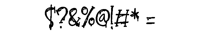 PN Froogfears Condensed Font OTHER CHARS