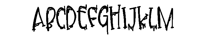 PN Froogfears Condensed Font UPPERCASE