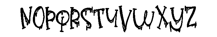 PN Froogfears Condensed Font UPPERCASE