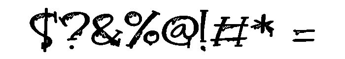 PN Froogfears Expanded Font OTHER CHARS