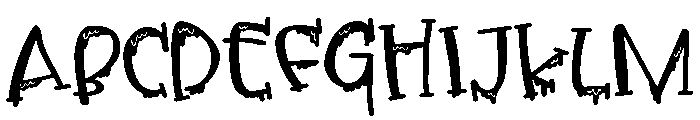 PN Froogfears Expanded Font UPPERCASE