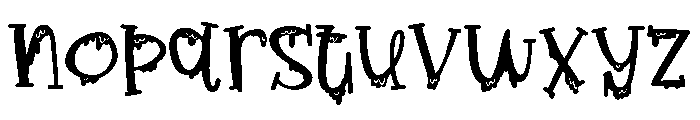 PN Froogfears Expanded Font LOWERCASE