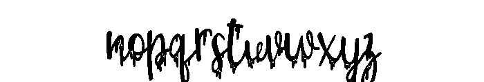PN Froogfears Script Condensed Font LOWERCASE