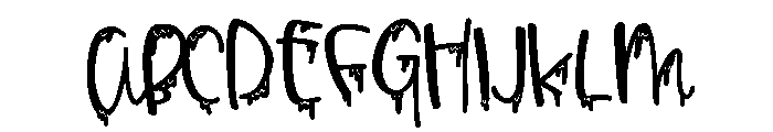 PN Froogfears Script Font UPPERCASE