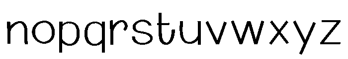 PN Fudright Font LOWERCASE