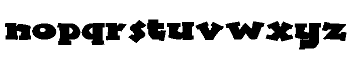 PN Funmaker Expanded Font LOWERCASE