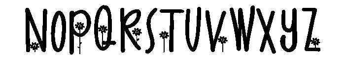 PN Golden Bloom Expanded Font UPPERCASE