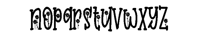 PN Golden Bloom Too Condensed Font LOWERCASE