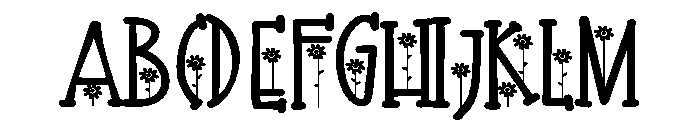PN Golden Bloom Too Expanded Font UPPERCASE