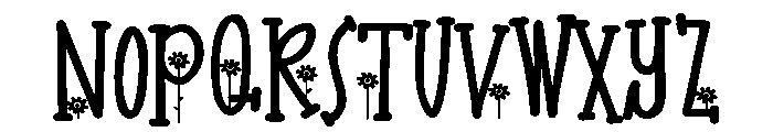 PN Golden Bloom Too Expanded Font UPPERCASE