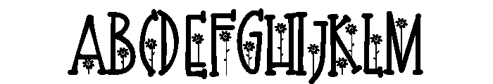 PN Golden Bloom Too Font UPPERCASE
