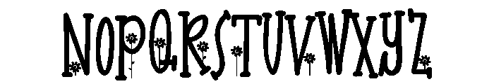 PN Golden Bloom Too Font UPPERCASE