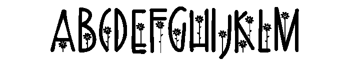 PN Golden Bloom Font UPPERCASE