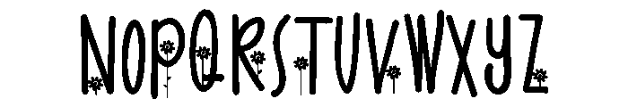 PN Golden Bloom Font UPPERCASE