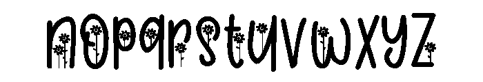 PN Golden Bloom Font LOWERCASE