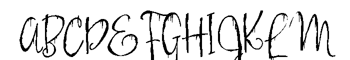 PN Gossip Gruesome Script Condensed Font UPPERCASE