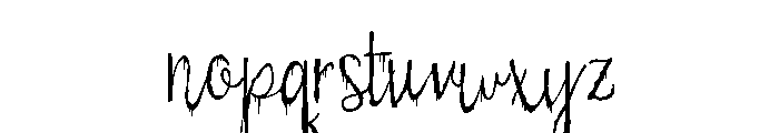 PN Gossip Gruesome Script Condensed Font LOWERCASE