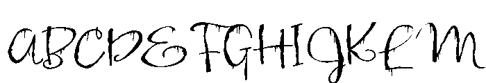 PN Gossip Gruesome Script Expanded Font UPPERCASE