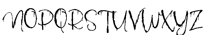 PN Gossip Gruesome Script Font UPPERCASE