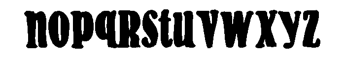 PN Gouda Looking Bold Font LOWERCASE