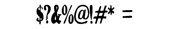 PN Gouda Looking Condensed Font OTHER CHARS