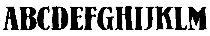 PN Gouda Looking Expanded Font UPPERCASE