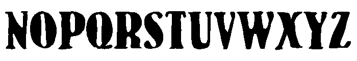 PN Gouda Looking Expanded Font UPPERCASE