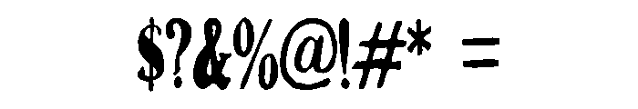 PN Gouda Looking Love Condensed Font OTHER CHARS